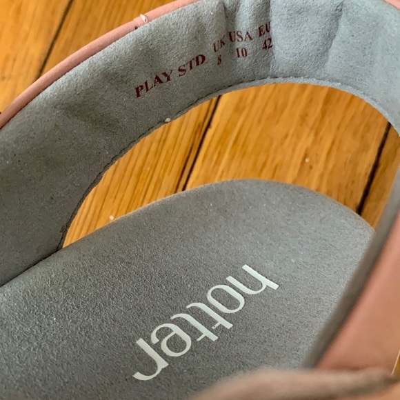 NIB Hotter Play Blush Weave Leather Suede Women’s Sandals - Size 10 - Picture 5 of 7